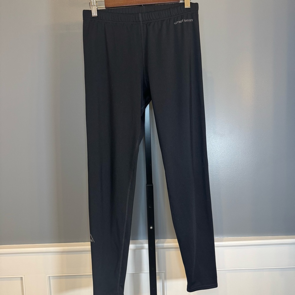 Hot Chillys Men’s Thermal Base Layer Pants USA Made Black Size L 8K‎